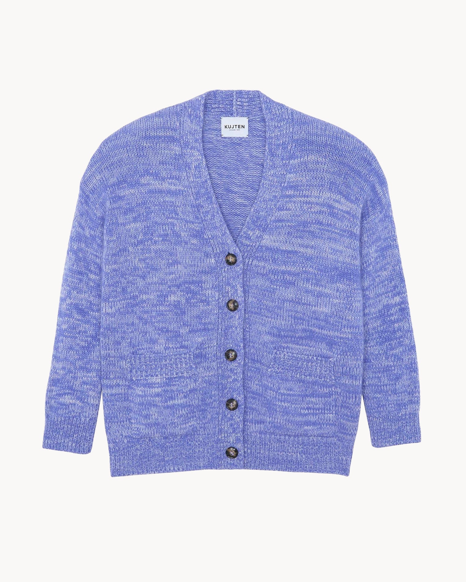 Purple Belted Cashmere Cardigan Kujten Cashmere - Main Image