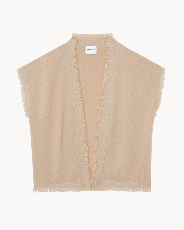 Gilet Nessa beige organic - Image principale