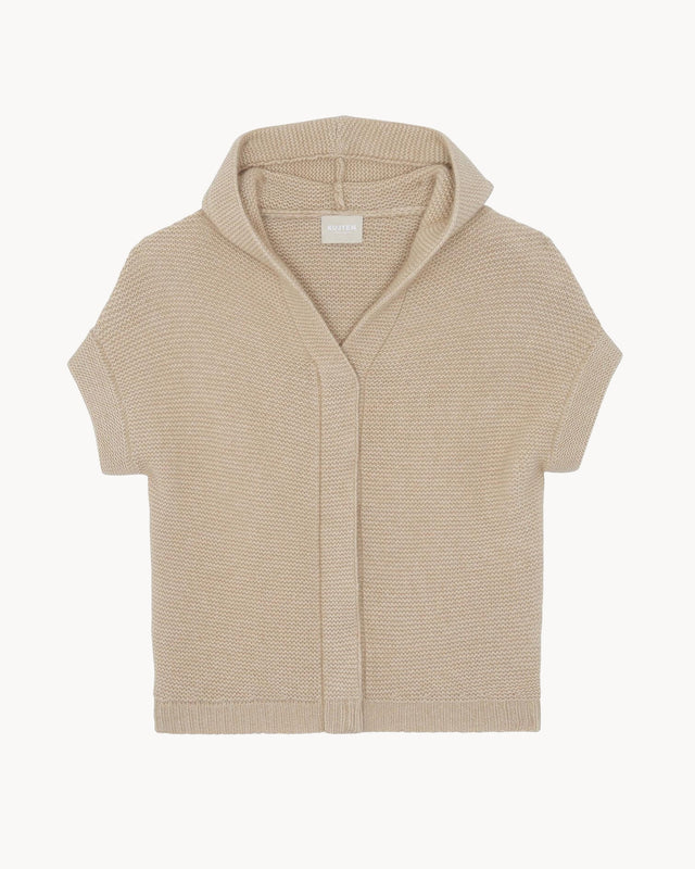 Gilet Glory beige organic - Image principale