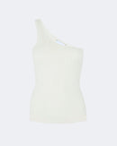 Top en cachemire & soie blanc pour femme - Kujten packshot