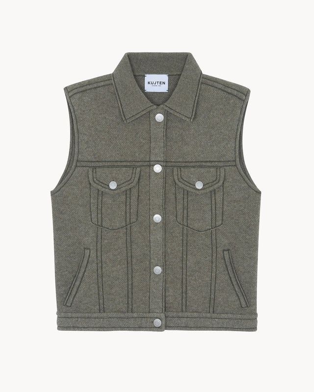 Jacket Jess marl khaki - Image principale
