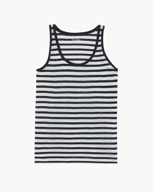 Tank Top Soft Stripes white - Image principale