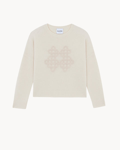 Pull Amelie Symbol beige organic - Image principale