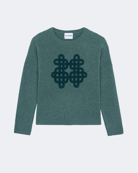 Sweater Amelie Symbol Green Wakame - Image 4