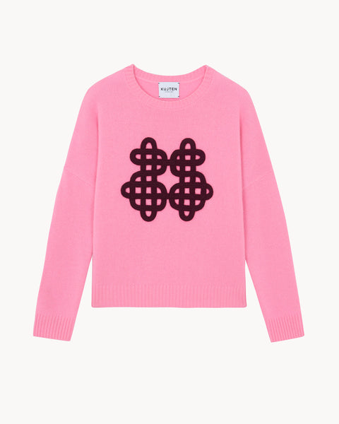 Sweater Amelie Symbol bubblegum pink - Image principale
