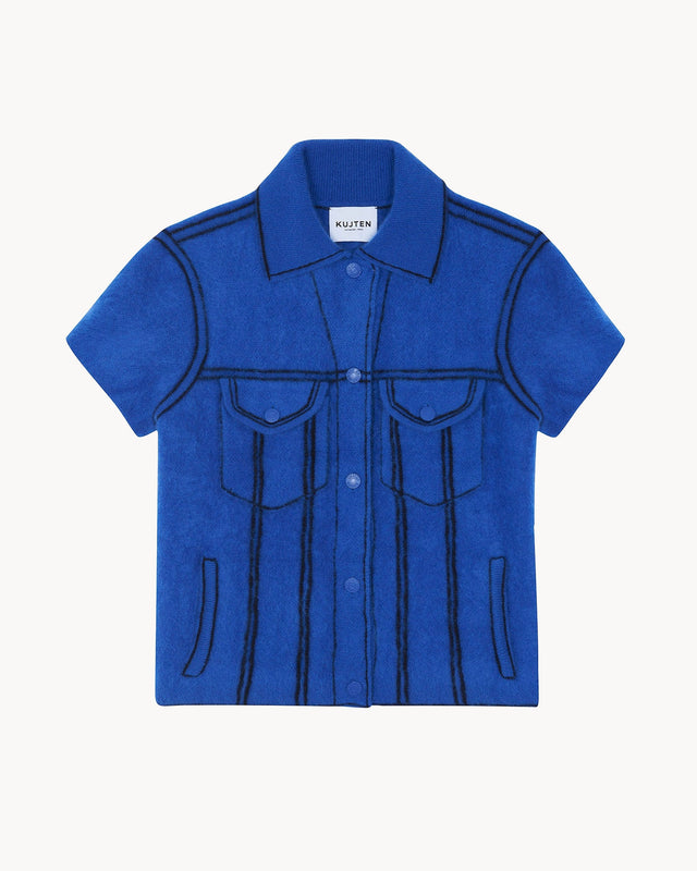 Veste Jessinda Fluffy bleu kabalos fluffy - Image principale