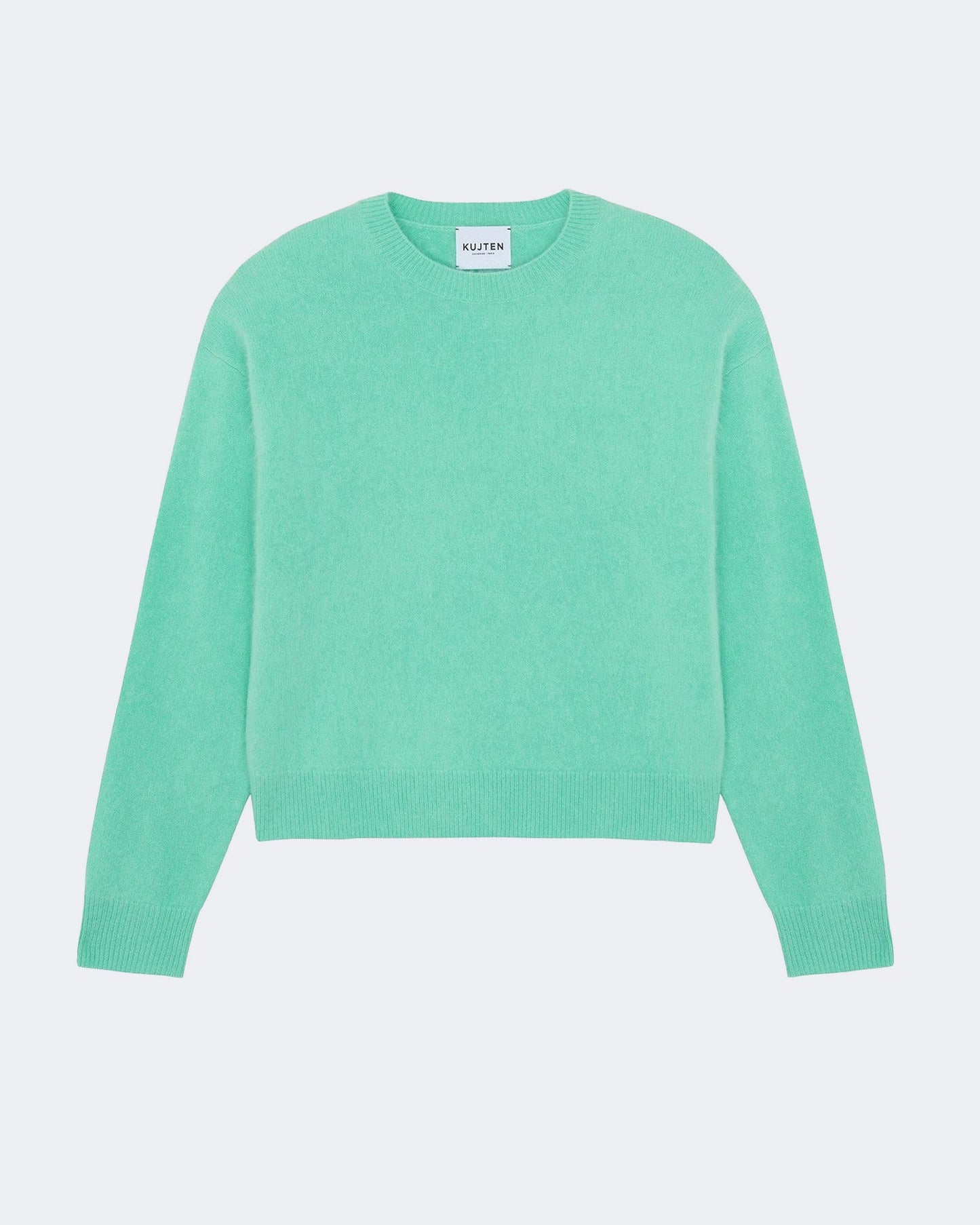 Pull en cachemire vert pour femme - Kujten packshot