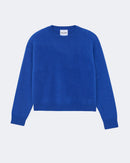 Pull en cachemire bleu pour femme - Kujten packshot