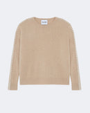 Pull amea oversize beige - Kujten packshot
