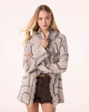 Jacket Miko Shibori organic beige
