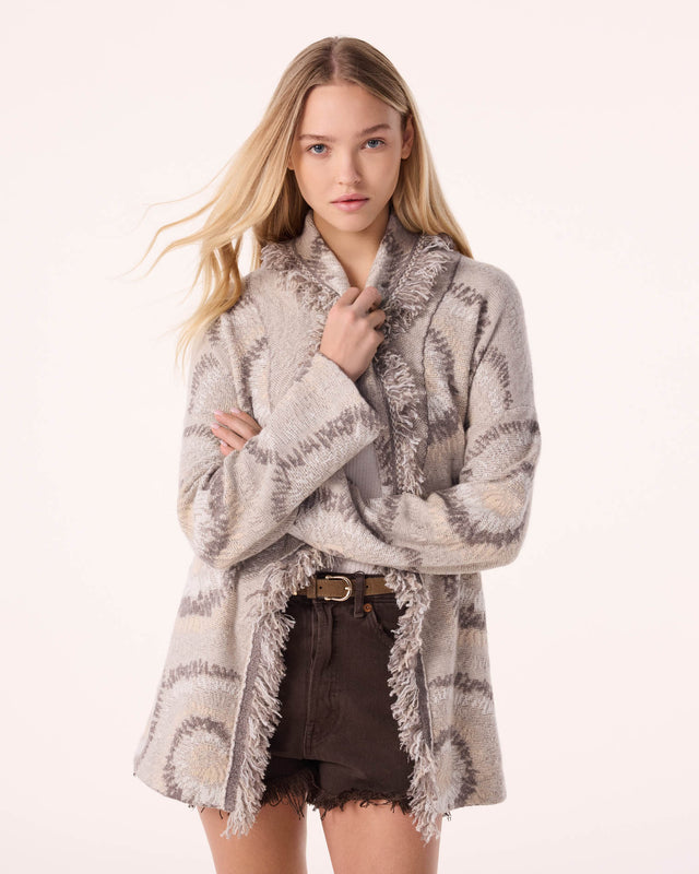 Jacket Miko Shibori organic beige - Image principale