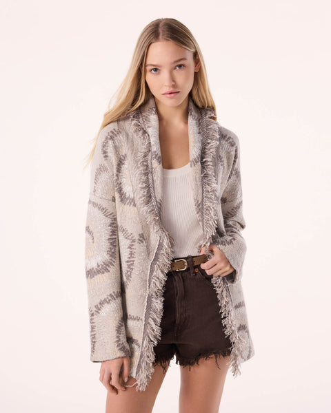 Jacket Miko Shibori organic beige - Image principale