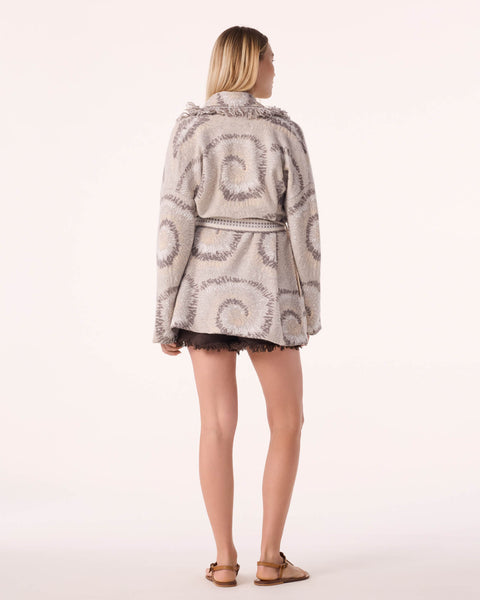 Jacket Miko Shibori organic beige - Image principale
