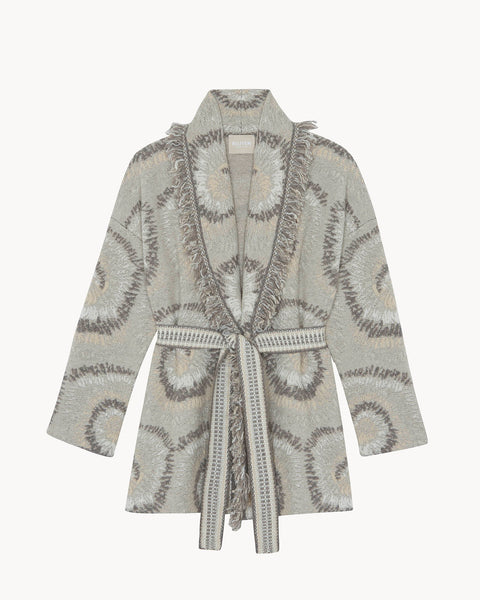 Jacket Miko Shibori organic beige - Image principale