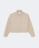 Veste en cachemire beige pour femme - Kujten packshot