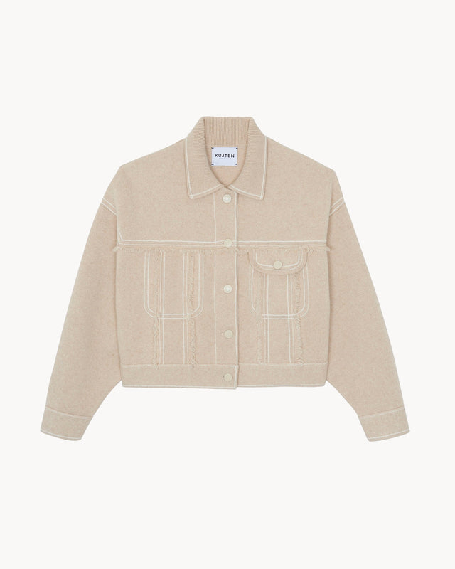 Veste Arya beige organic - Image principale