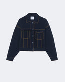 Veste en cachemire bleu pour femme - Kujten packshot