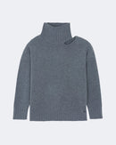 Pull en cachemire gris pour femme - Kujten packshot