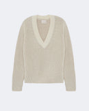 Pull en cachemire beige pour femme - Kujten packshot