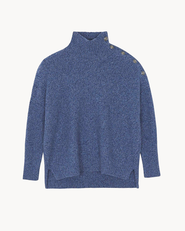 Sweater Pinko Mouline molten blue jeans - Image principale