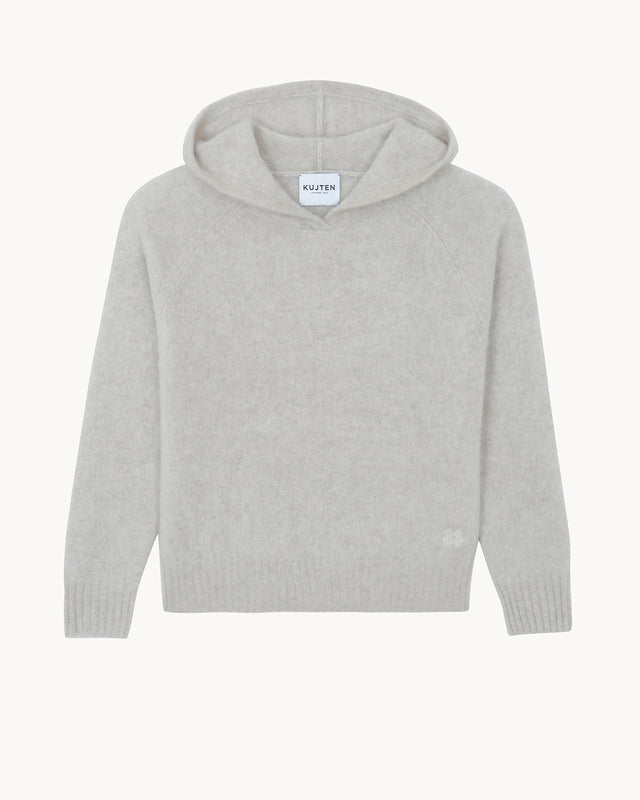 Pull Hoodie Soso avoine - Image principale