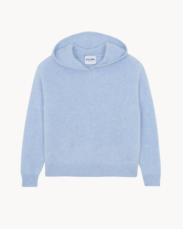 Hoodie Soso bleu ciel chiné - Image principale
