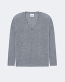 Pull en cachemire gris pour femme - Kujten packshot