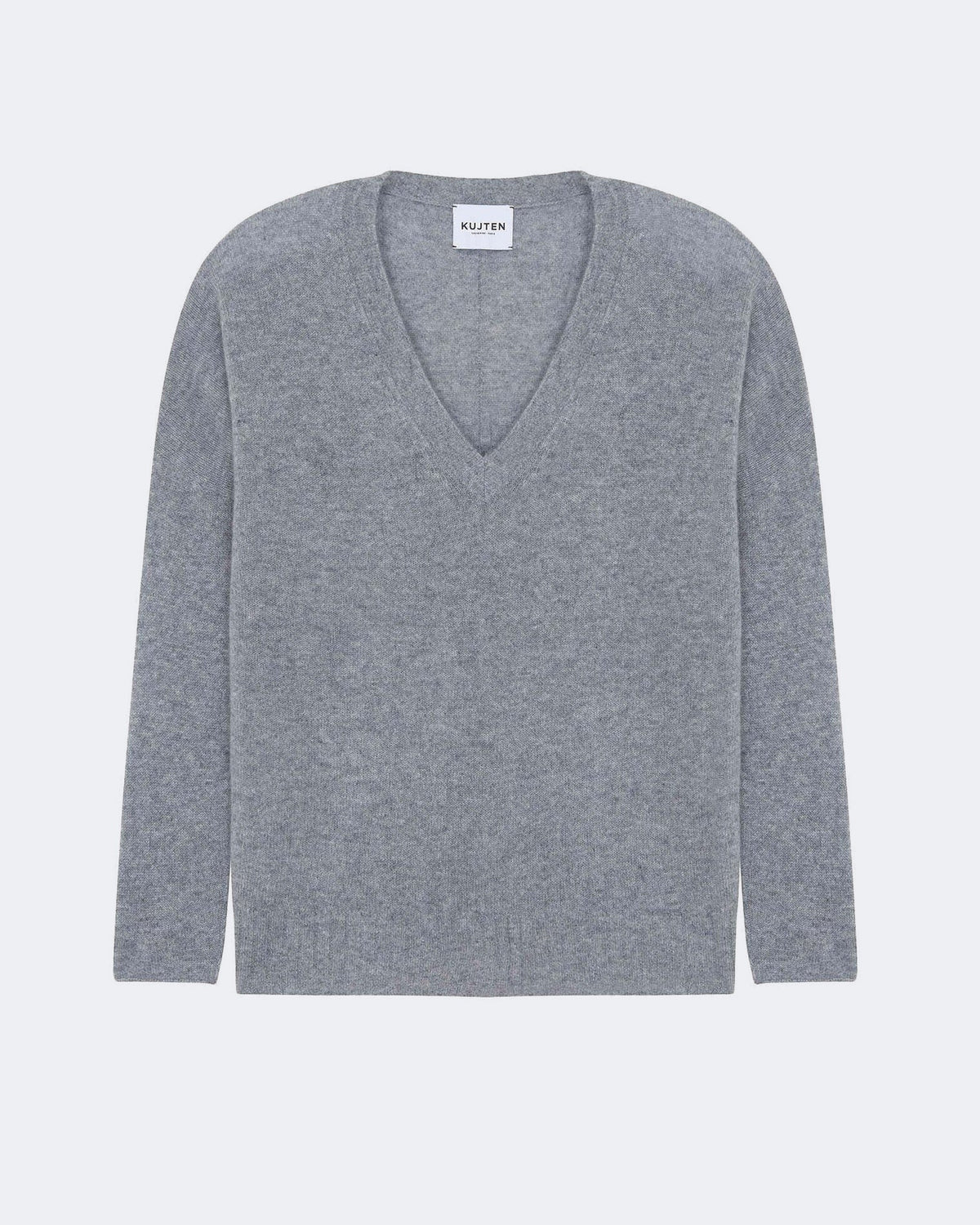 Pull en cachemire gris pour femme - Kujten packshot
