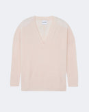 Pull en cachemire rose pour femme - Kujten packshot