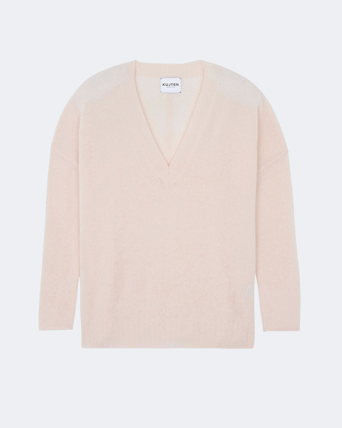 Pull en cachemire rose pour femme - Kujten packshot