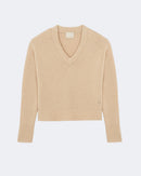 Pull en cachemire beige pour femme - Kujten packshot