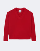 Pull en cachemire rouge pour femme - Kujten packshot