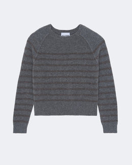 Pull en cachemire gris pour femme - Kujten packshot
