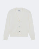 Gilet en cachemire blanc pour femme - Kujten packshot