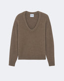 Pull en cachemire beige pour femme - Kujten packshot