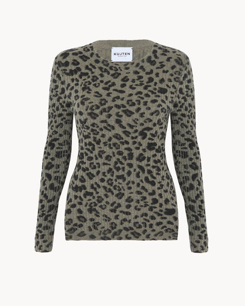 Sweater Bibi Leo marl khaki - Image principale