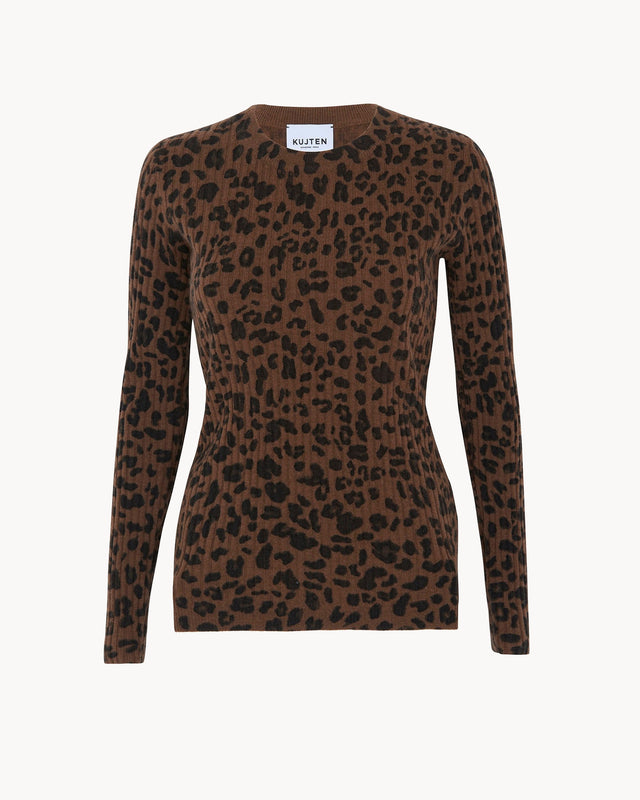 Pull Bibi Leo marron léoprint - Image principale