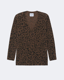 Pull en cachemire marron pour femme - Kujten packshot