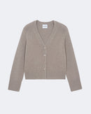 Gilet en cachemire marron pour femme - Kujten packshot