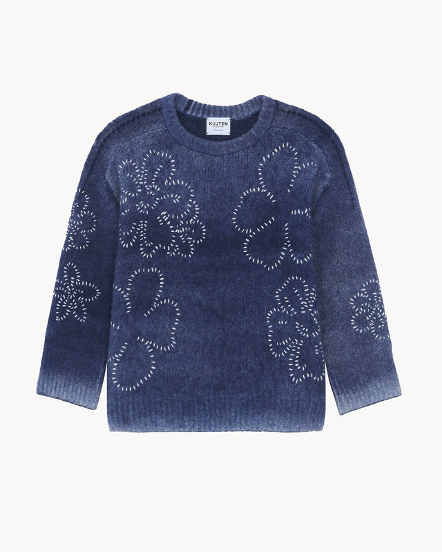 Sweater Diane Flower Spray navy blue - Image principale