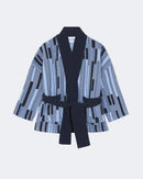 Veste en cachemire bleu pour femme - Kujten packshot