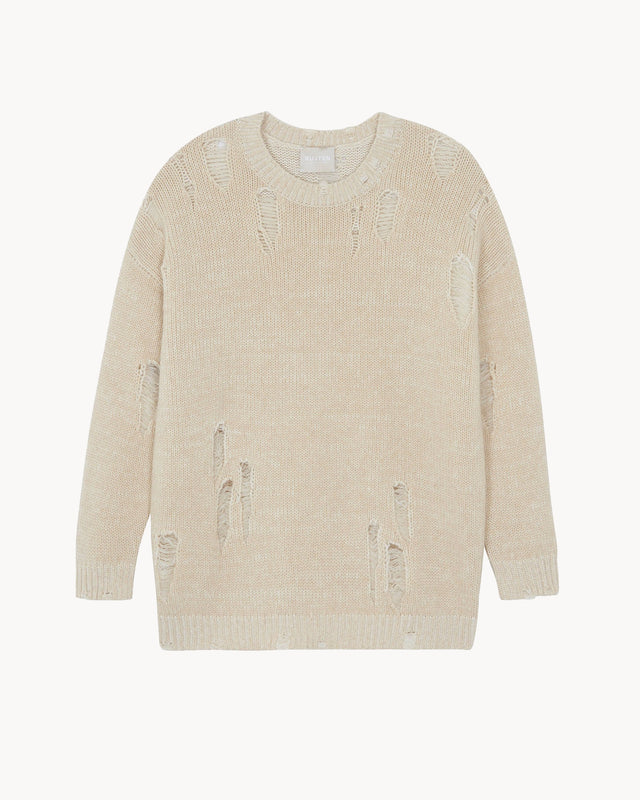 Sweater Broken organic beige - Image principale