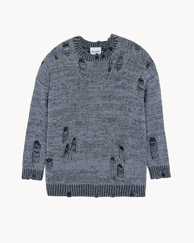 Sweater Broken flannel gray - Image principale