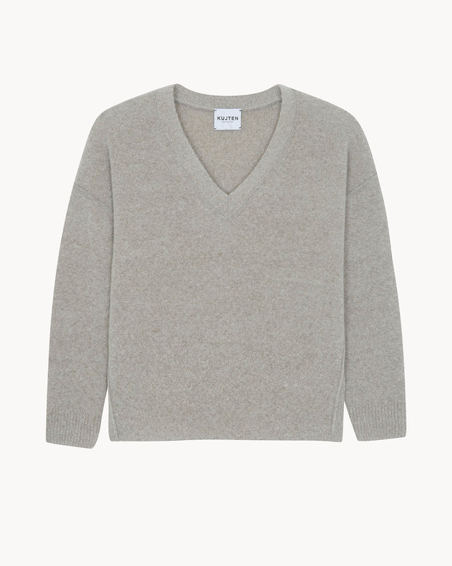 Pull Catherine marron noisette - Image principale