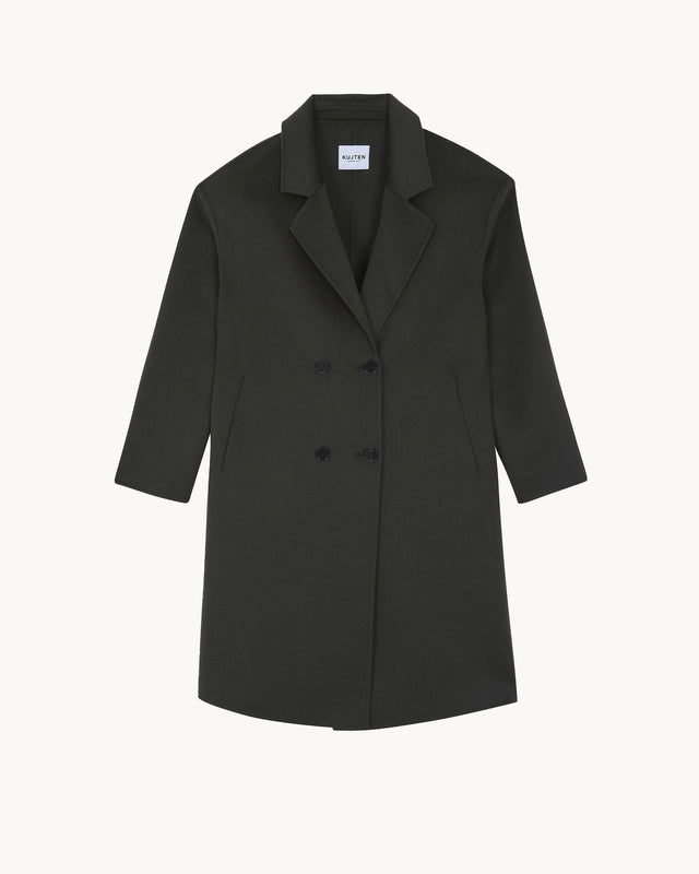 Coat Kaku dark khaki - Image principale