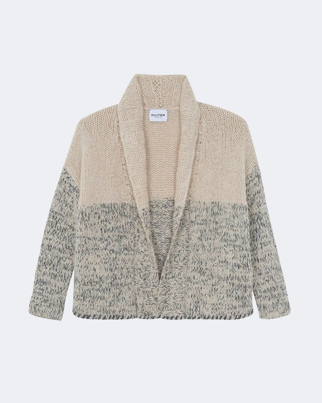 Jacket Ricky marl beige - Image principale