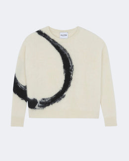 Pull en cachemire blanc pour femme - Kujten packshot