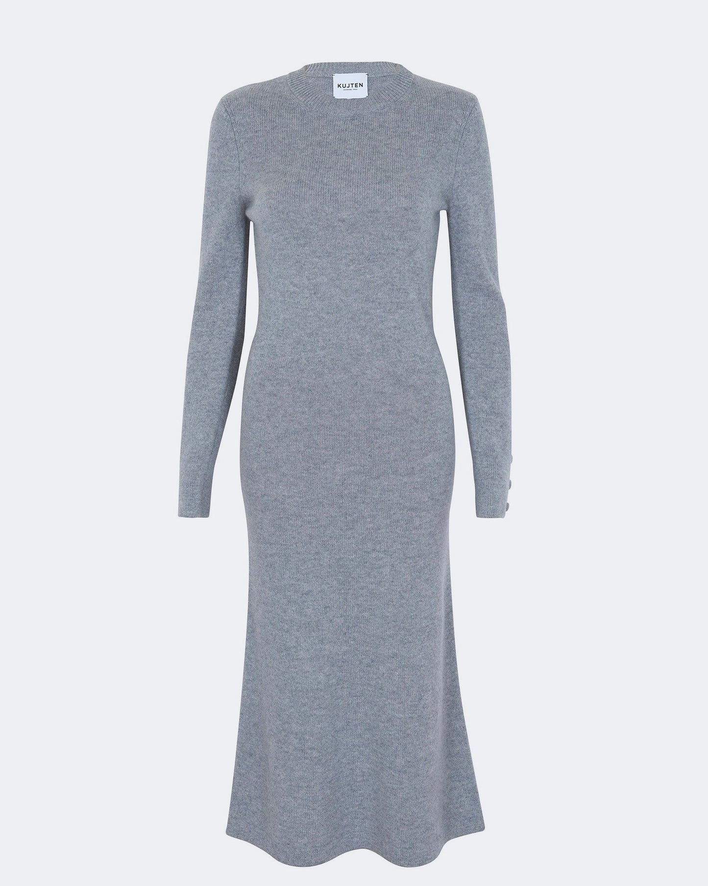 Robe en cachemire gris pour femme - Kujten packshot