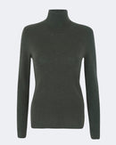 Pull en cachemire kaki pour femme - Kujten packshot