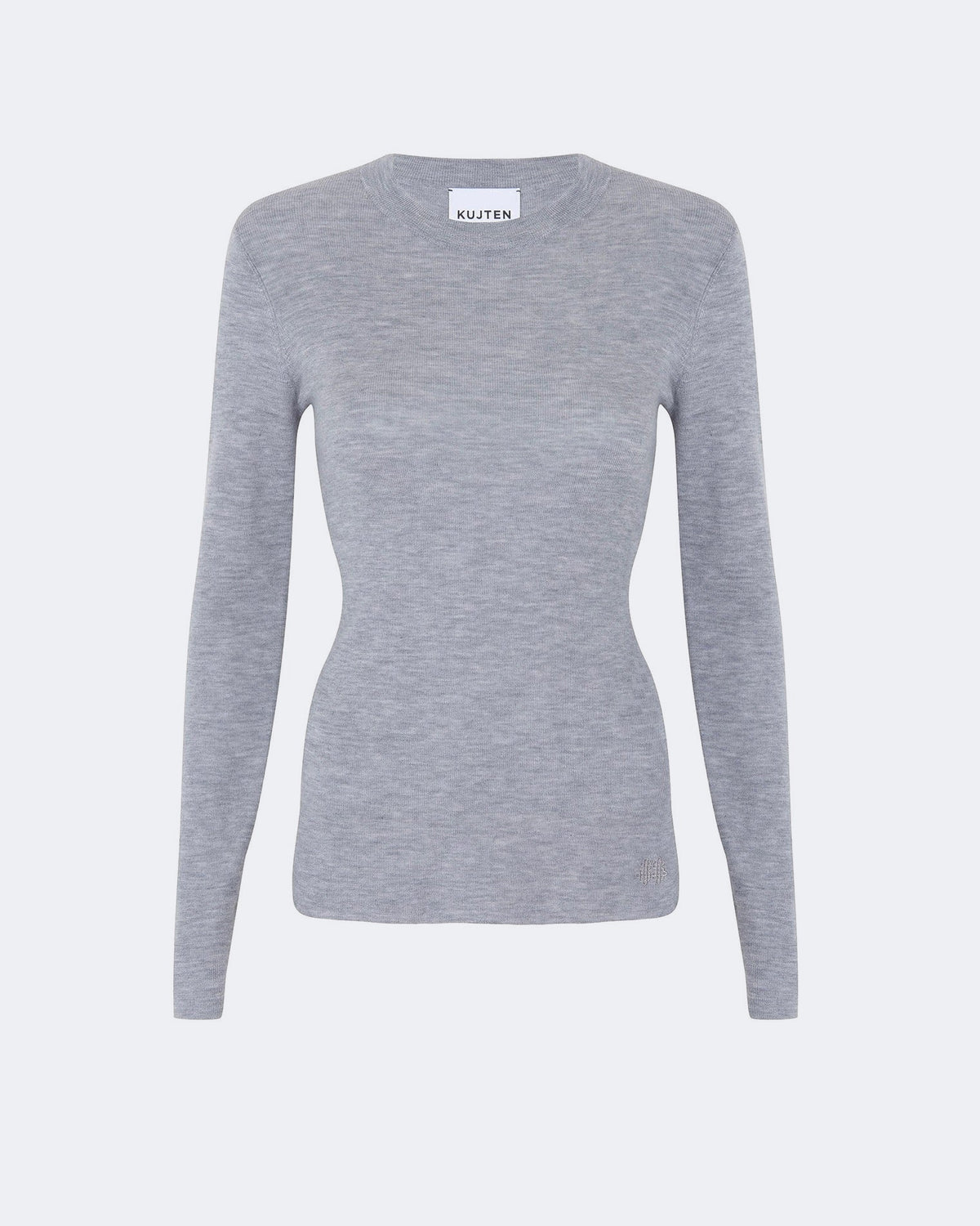 Pull en cachemire gris pour femme - Kujten packshot